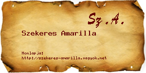 Szekeres Amarilla névjegykártya