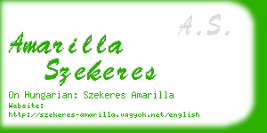 amarilla szekeres business card